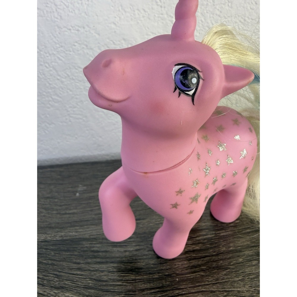 Vintage My Little Pony 1987 G1 Pink Unicorn Twice as Fancy Milky Way - Picture 3 of 15